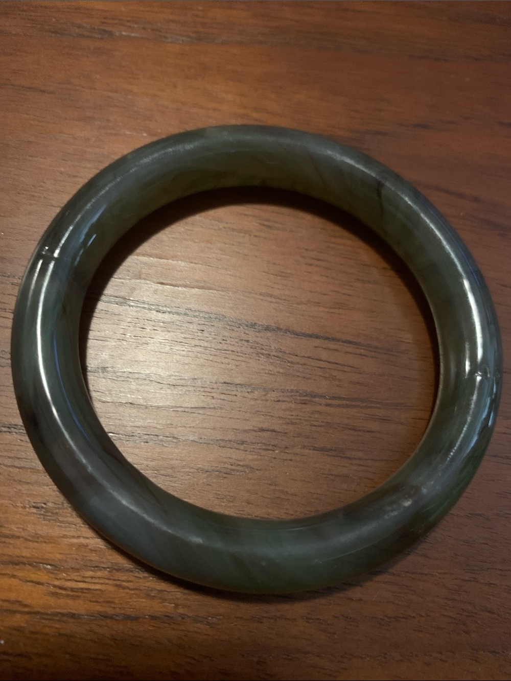 Vintage Jadeite Jade Bangle Bracelet unisex - Picture 6 of 7